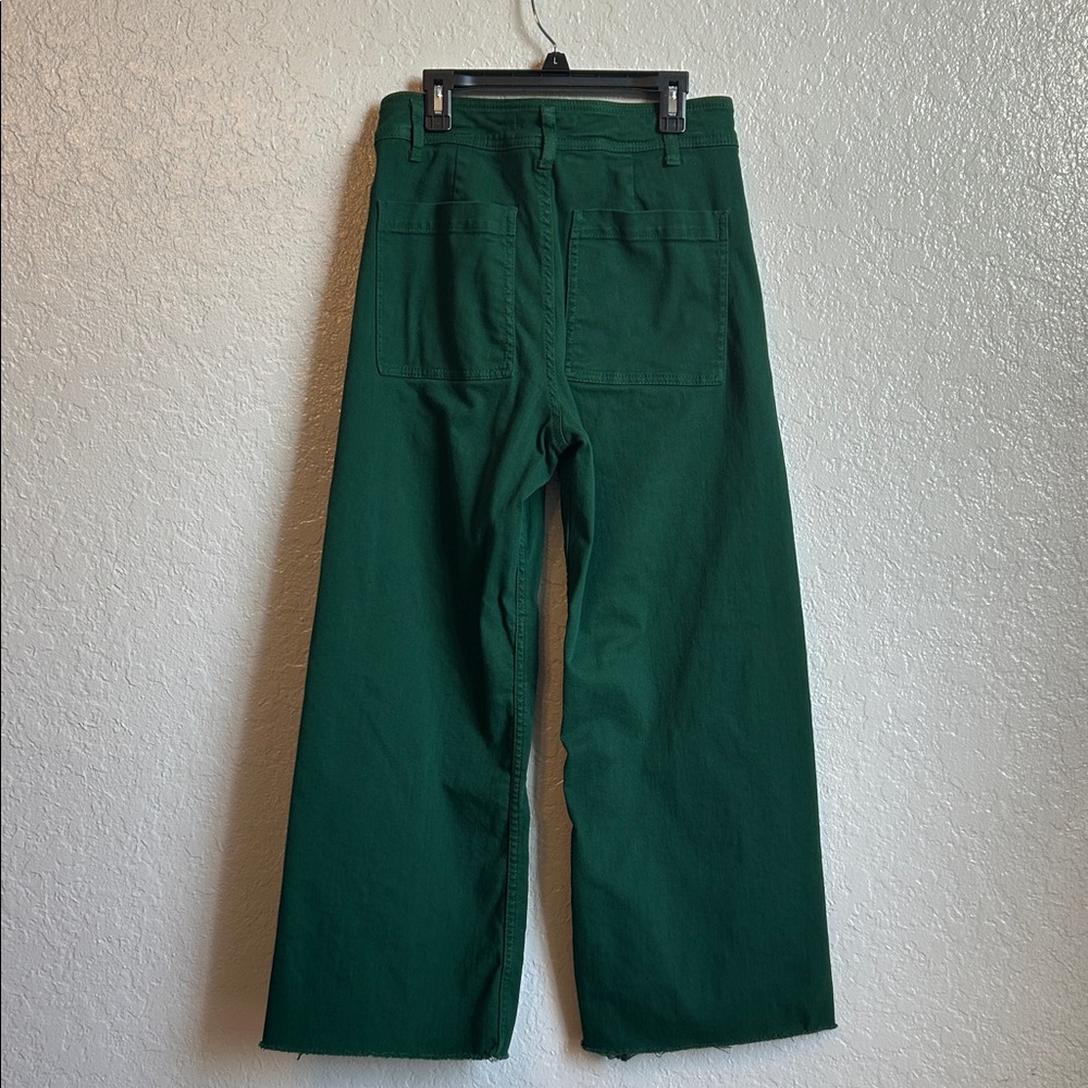 Antonio Melani Emerald Green ankle cropped jeans size 4 - Picture 3 of 5